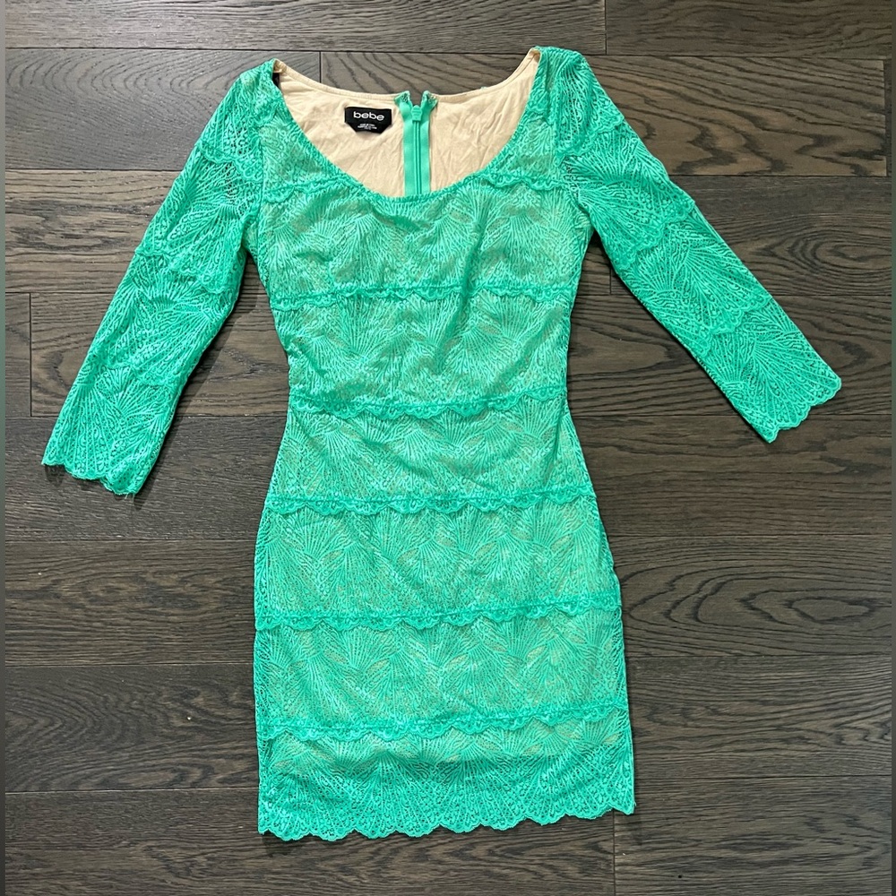 Bebe Green Dress